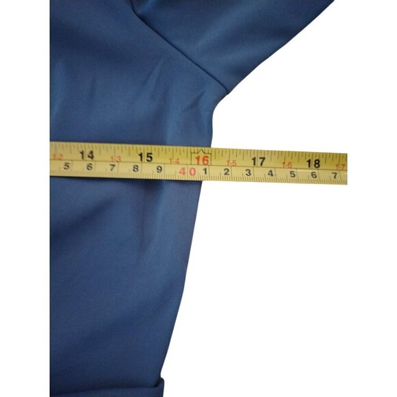 90 Degree By reflex, Blue Long Sleeve Twist Front Crop Top, Size L, NWT. - Picture 6 of 8